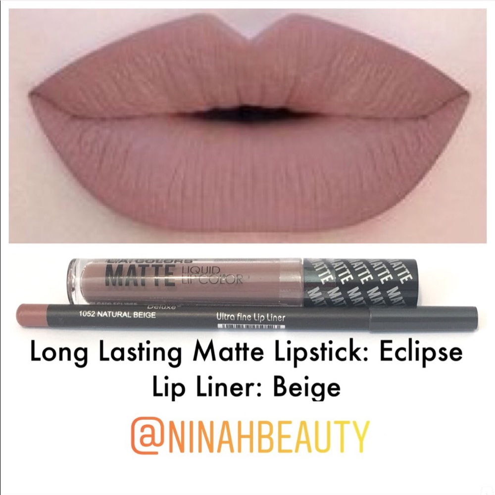 Long Lasting Matte Lipstick Lip Liner duo